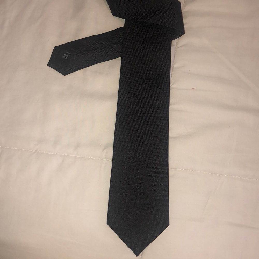 Calvin Klein Black Silk Tie